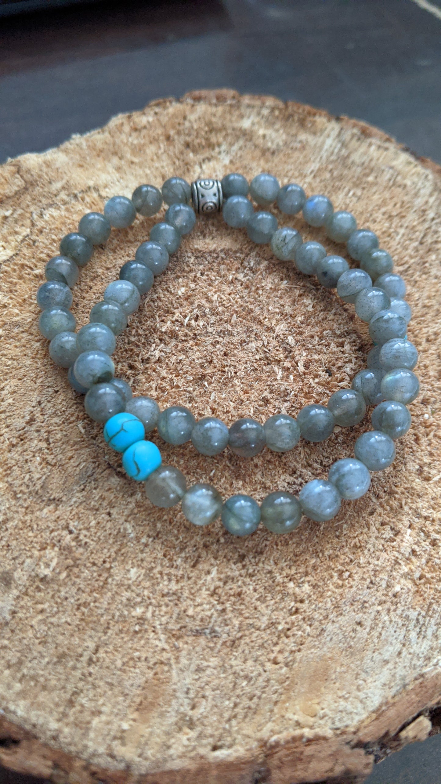 Labradorite Bracelet Set