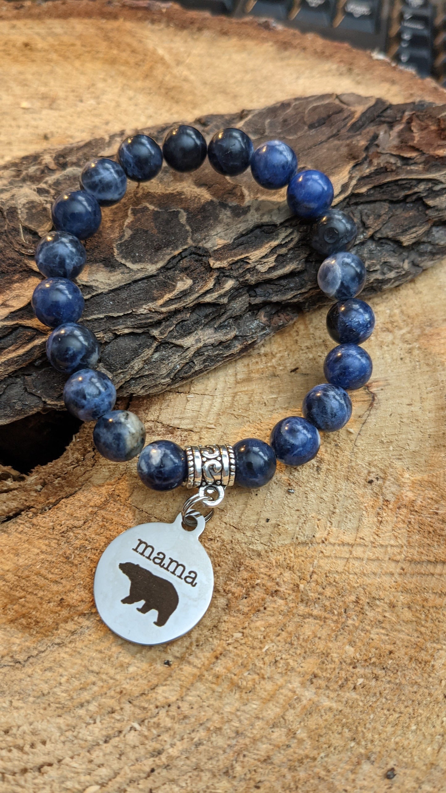 Mama Bear Bracelet - BLUE