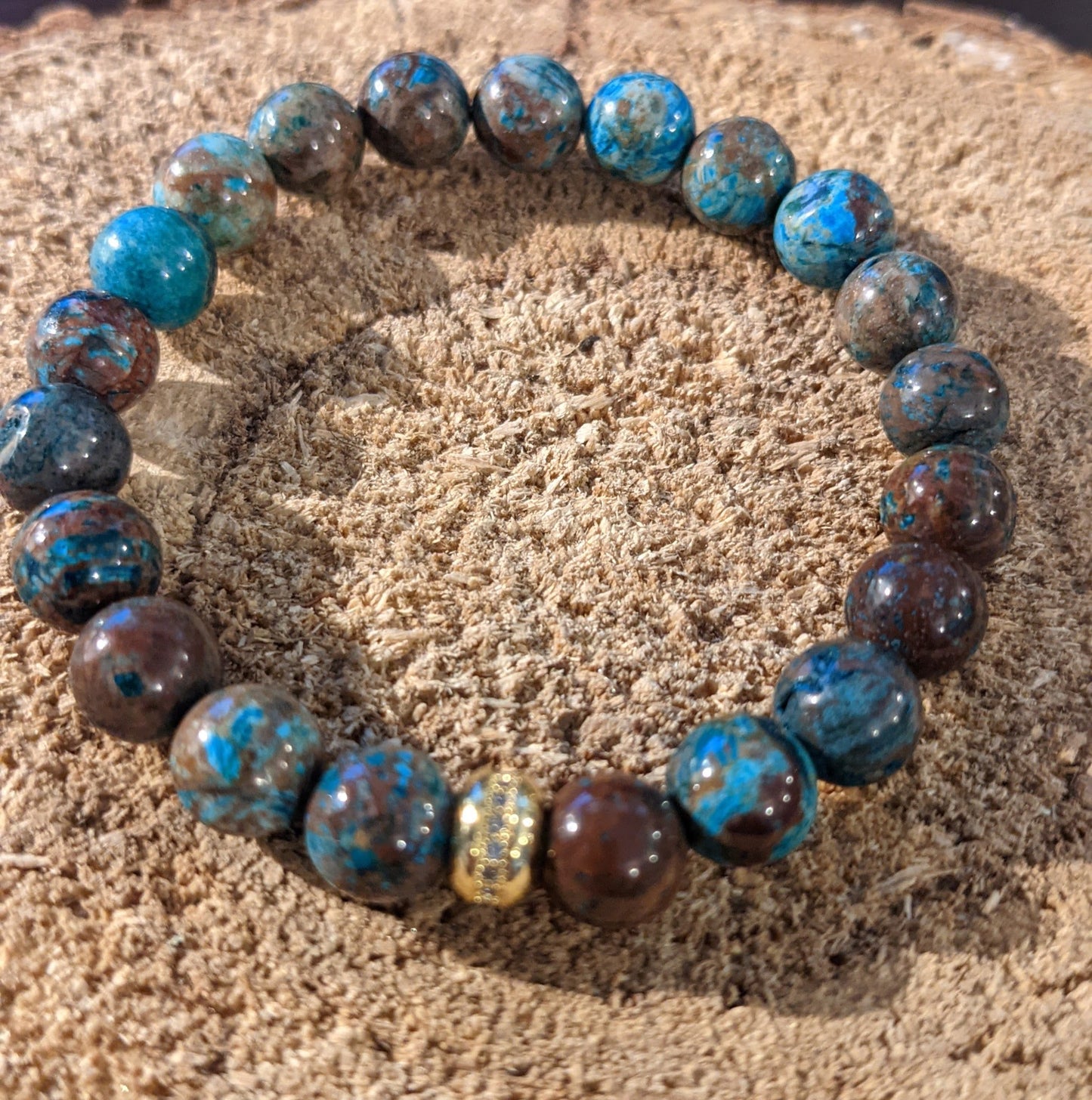 Rose Gold Bracelet - Dead Sea Jasper