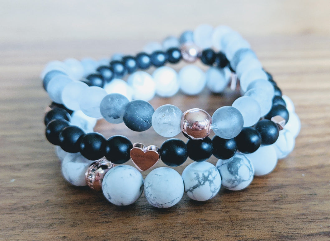 Grey Stacker Bracelet