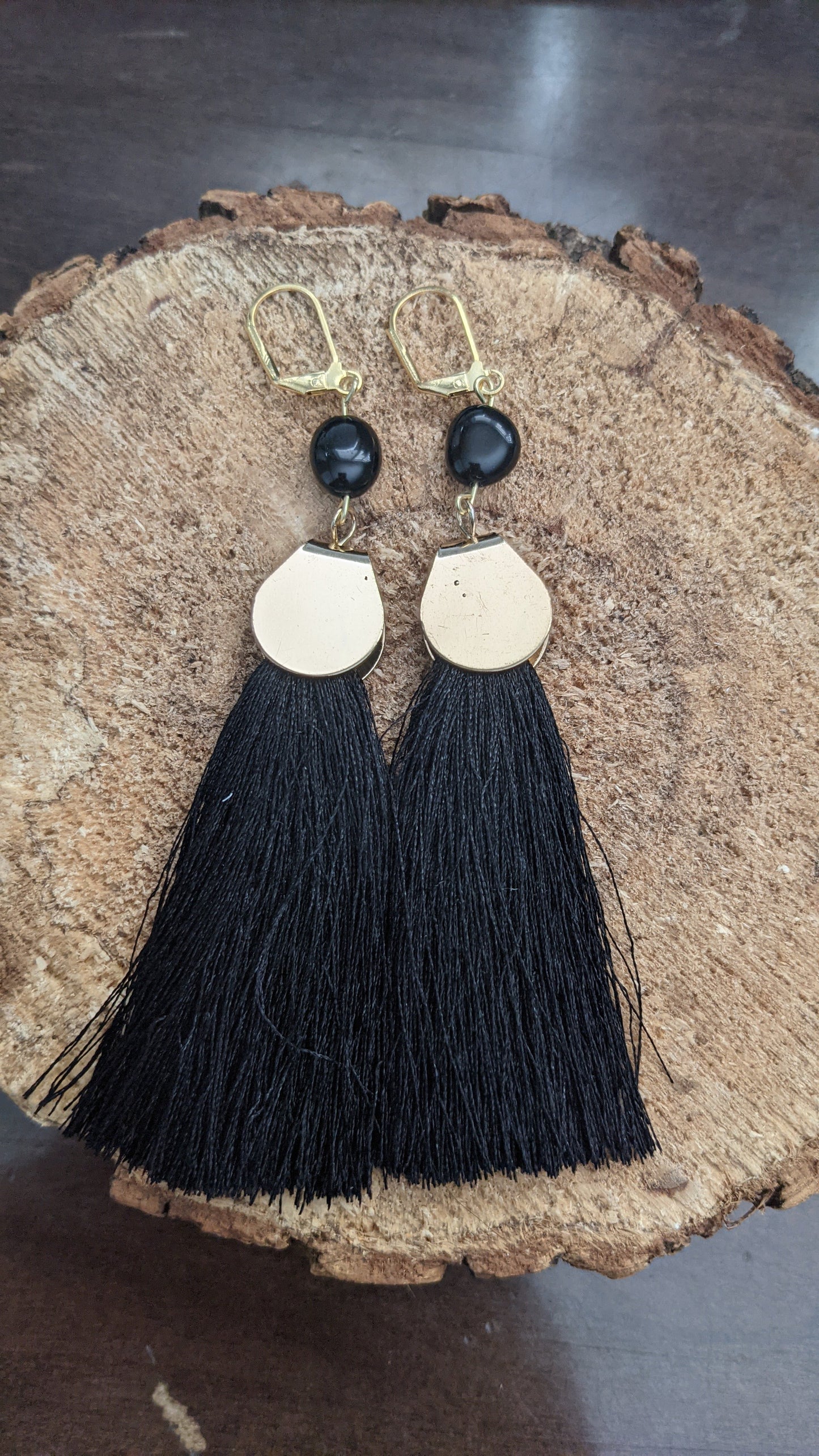 Black Tassel Earring