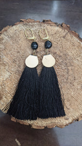 Black Tassel Earring